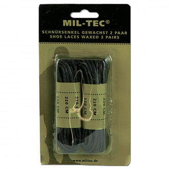 Купити Шнурки Mil-Tec 220 см Black в магазині Strikeshop