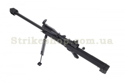 Купити Страйкбольна снайперська гвинтівка Barrett M99  Snow Wolf Black в магазині Strikeshop
