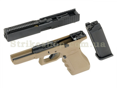 Купити Страйкбольний пістолет Glock 17 Army Metal Tan Green Gas в магазині Strikeshop