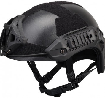 Купити Шолом страйкбольний Wosport MTek Flux Helmet Black в магазині Strikeshop