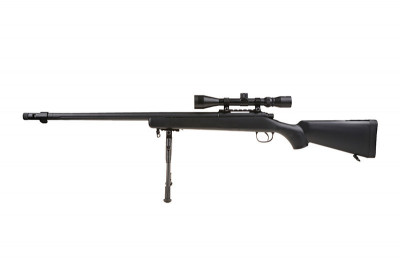 Купити Страйкбольна снайперська гвинтівка WELL MB07D з сошками і оптичним прицілом в магазині Strikeshop
