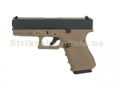 Купити Страйкбольний пістолет WE Glock 19 Gen.4 GBB Tan в магазині Strikeshop