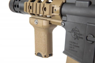 Купити Страйкбольна штурмова гвинтівка Specna Arms M4 CQB Edge RRA SA-E10 PDW Half-Tan в магазині Strikeshop