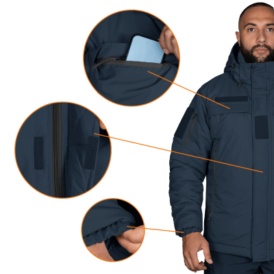 Куртка зимова Camo-Tec 3.0 Nylon Taslan Navy Blue Size L