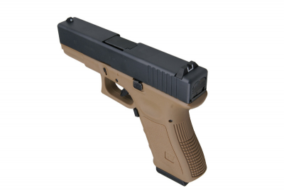 Купити Страйкбольний пістолет WE Glock 19 Gen3. Metal Tan GBB в магазині Strikeshop