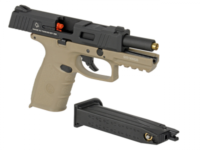 Купити Страйкбольний пістолет ICS BLE-XFG GBB Black/Tan в магазині Strikeshop