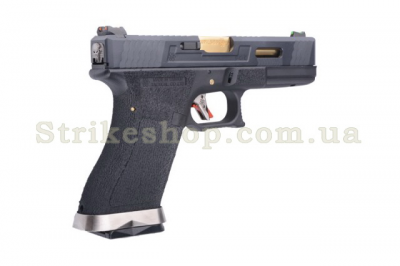 Купити Страйкбольний пістолет Glock 17 Gen4. Force Pistol WE Metal Green Gas в магазині Strikeshop