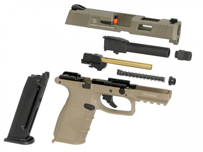 Купити Страйкбольний пістолет ICS BLE-XFG GBB Black/Tan в магазині Strikeshop