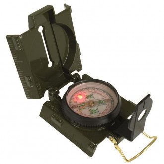 Купити Компас Mil-Tec Metal Compass With Led 45 Light Olive в магазині Strikeshop