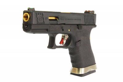Купити Страйкбольний пістолет WE Glock 19 Custom (Black Slide and Gold Barrel) Black в магазині Strikeshop