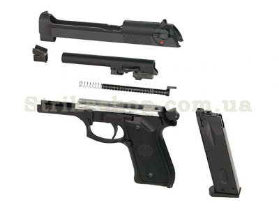 Купити Страйкбольний пістолет Beretta M92F/M9 KJW Plastic Green Gas в магазині Strikeshop