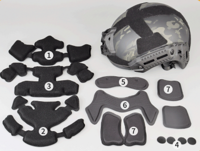 Купити Шолом страйкбольний Wosport MTek Flux Helmet Tan в магазині Strikeshop