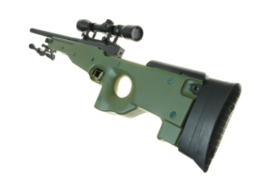 Купити Страйкбольна снайперська гвинтівка WELL Warrior I з сошками і оптичним прицілом в магазині Strikeshop