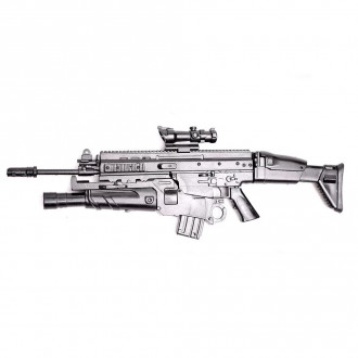 Купити Мініатюра 3D паззл штурмова гвинтівка FN Scar в магазині Strikeshop