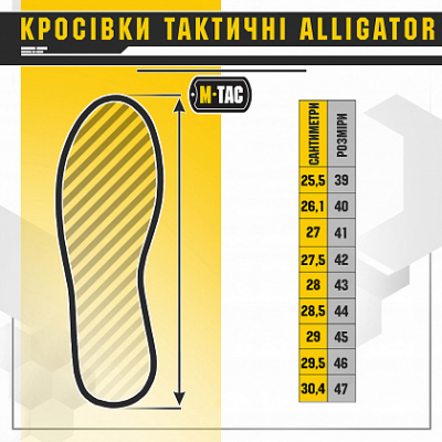 Кросівки тактичні M-TAC Alligator Black Size 43