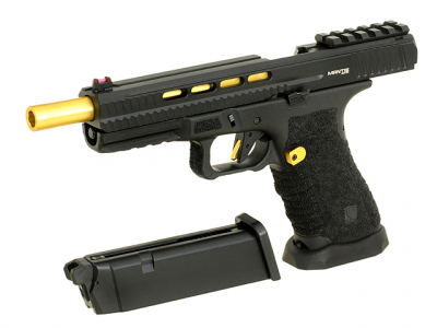 Купити Страйкбольний пістолет APS Mantis Green Gas/CO2 Black в магазині Strikeshop
