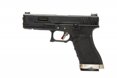 Купити Страйкбольний пістолет WE Glock 17 Custom (Black Slide and Gold Barrel) Black в магазині Strikeshop