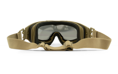 Купити Окуляри маска Wiley X Spear Dual Lens Smoke/Clear/Rust Tan Frame в магазині Strikeshop