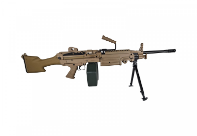 Купити Страйкбольний кулемет A&K M249 Mk2 Dark Earth Plastic Body в магазині Strikeshop