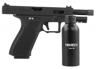 Купити Страйкбольний пістолет Novritsch SSP18 Green Gas Grey в магазині Strikeshop