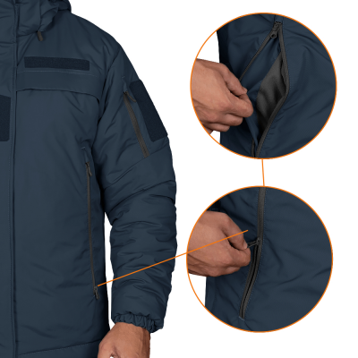 Куртка зимова Camo-Tec 3.0 Nylon Taslan Navy Blue Size M